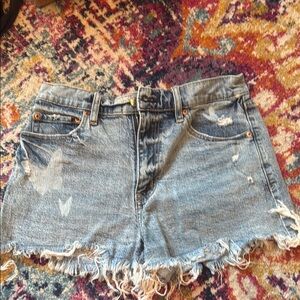 Denim Distressed Women Shorts